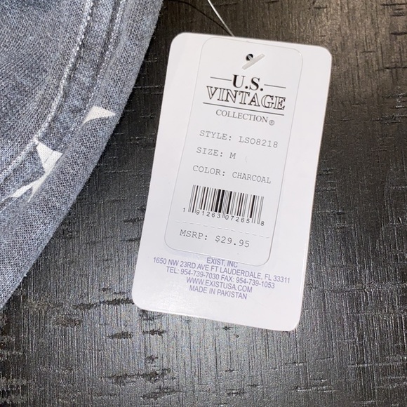 U.S. Vintage Collection Exist Star Charcoal Shorts - Picture 5 of 9